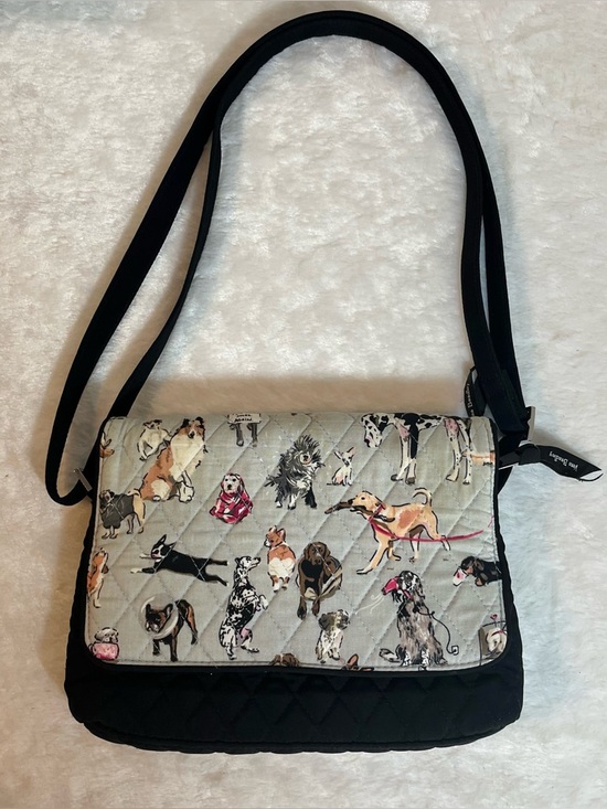 Vera Bradley Handbags - Vera Bradley Convertible Flap Crossbody Purse Bag Dog Show ***DIRTY**AS IS**